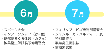 行事予定6月7月